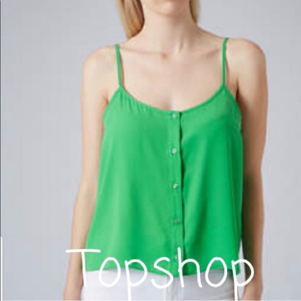 Topshop button up cami top